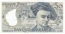 Francia 50 Francs - Quentin de la Tour - 1992 - Serial L.70