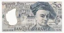Francia 50 Francs - Quentin de la Tour - 1992 - Serial U.72 - P.152