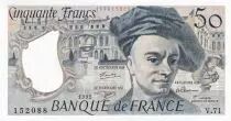 Francia 50 Francs - Quentin de la Tour - 1992 - Serial V.71 - P.152