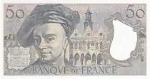 Francia 50 Francs - Quentin de la Tour - Printing error - 1992 - Serial M.73 - P.152