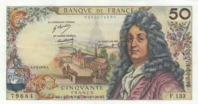 Francia 50 Francs - Racine - 06-03-1969 - Serial F.133
