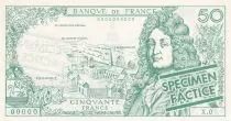 Francia 50 Francs - Racine - School note - Serial X.0