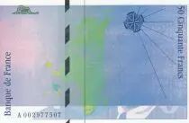 Francia 50 Francs - Saint-Exupery - 1992 - Error note Blue version - A.002