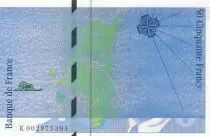 Francia 50 Francs - Saint-Exupery - 1992 - Error note Blue version - K.002