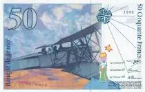 Francia 50 Francs - Saint-Exup&eacute;ry - 1992 - Letter E - P.157