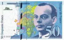 Francia 50 Francs - Saint-Exup�ry - 1992 - Letter H - P.157