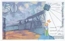 Francia 50 Francs - Saint-Exup&eacute;ry - 1992 - Letter H - P.157