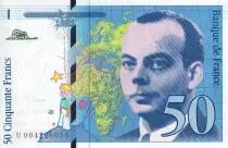 Francia 50 Francs - Saint-Exup�ry - 1992 - Letter U - P.157