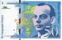 Francia 50 Francs - Saint-Exup�ry - 1992 - Letter V - P.157
