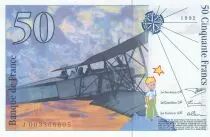 Francia 50 Francs - Saint-Exup&eacute;ry - 1992 - Serial J.003