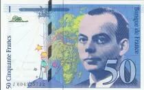 Francia 50 Francs - Saint-Exup�ry - 1992 - Serial J.004