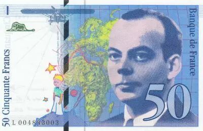 Francia 50 Francs - Saint-Exup�ry - 1992 - Serial L.004