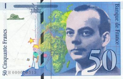 Francia 50 Francs - Saint-Exup�ry - 1992 - Series H.000000513 - Small number