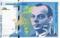 Francia 50 Francs - Saint-Exup�ry - 1993 - Letter Y - F.72.02