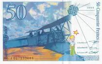 Francia 50 Francs - Saint-Exup&eacute;ry - 1994 - Letter J - P.157