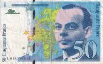 Francia 50 Francs - Saint-Exup�ry - 1994 - Letter L - F - P.157Aa
