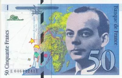 Francia 50 Francs - Saint-Exup�ry - 1996 - Serial E.046