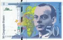 Francia 50 Francs - Saint-Exup&eacute;ry - 1996 - Serial E.046