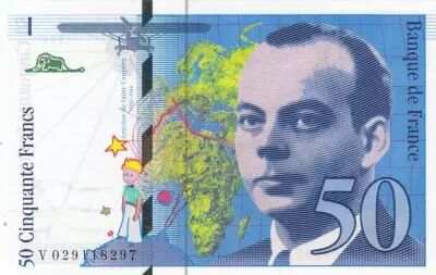 Francia 50 Francs - Saint-Exupery - 1996 - Serial V.029