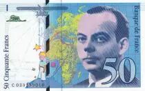 Francia 50 Francs - Saint-Exup&eacute;ry - 1997 - Letter C - P.157