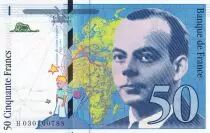 Francia 50 Francs - Saint-Exup&eacute;ry - 1997 - Letter H - P.157