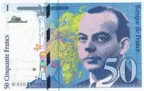 Francia 50 Francs - Saint-Exup&eacute;ry - 1997 - Letter W - P.157