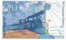 Francia 50 Francs - Saint-Exup&eacute;ry - 1997 - Letter W - P.157