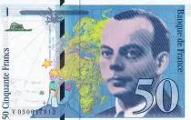 Francia 50 Francs - Saint-Exup&eacute;ry - 1999 - Letter T - P.157