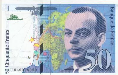Francia 50 Francs - Saint-Exup�ry - 1999 - Serial U.049