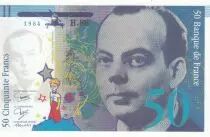 Francia 50 Francs - Saint-Exup&eacute;ry -1984 - Proof- Serial H.88