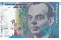 Francia 50 Francs - Saint-Exup&eacute;ry -1984 - Proof Type 2 gray star- Serial H.88