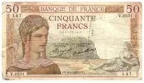 Francia 50 Francs Ceres - 04.07.1935 - Serial V.2231 - Fay.17.12