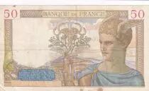 Francia 50 Francs Ceres - 10-08-1939 - Serial M.10744