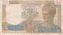 Francia 50 Francs Ceres - 10-08-1939 - Serial T.10729