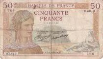 Francia 50 Francs Ceres - 11-02-1937 - Serial H.5613