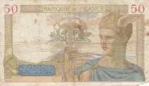 Francia 50 Francs Ceres - 14-08-1935 - Serial X.2578