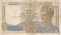 Francia 50 Francs Ceres - 15-09-1938 - Serial K.8448 - VG to F