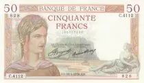 Francia 50 Francs Ceres - 16-04-1936 - Serial C.4112