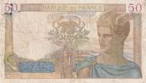 Francia 50 Francs Ceres - 21-12-1939 - Serial R.11739