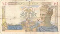 Francia 50 Francs Ceres - 31-10-1935 - Serial X.3354 - F