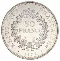 Francia 50 Francs Hercule - 1975 Silver