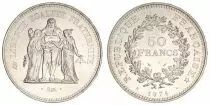 Francia 50 Francs Hercules - 1974 Silver