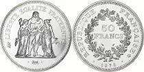 Francia 50 Francs Hercules - 1976 Silver - from UNC set
