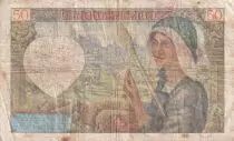 Francia 50 Francs Jacques Coeur - 02-10-1941- Serial P.125 - VG to F - P.93