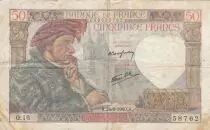 Francia 50 Francs Jacques Coeur - 05-12-1940 - Serial N.27