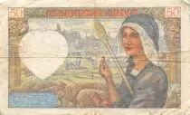Francia 50 Francs Jacques Coeur - 05-12-1940 Serial E.27 - F