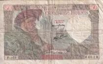 Francia 50 Francs Jacques Coeur - 08-01-1942 - Serial R.162 - P.93