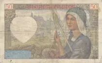 Francia 50 Francs Jacques Coeur - 13-02-1941 Serial U.41
