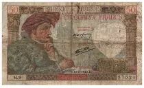 Francia 50 Francs Jacques Coeur - 13-06-1940 - Serial H.8 - Fay.19.1