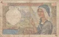Francia 50 Francs Jacques Coeur - 13-06-1940 - Serial N.6